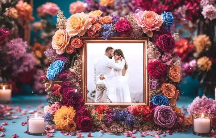 Beautiful 3D Floral Wedding Photo Frame Slideshow